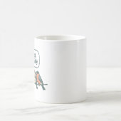 Tweet Responsibly Funny Bird Art Kaffeetasse (Mittel)