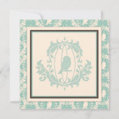 Tweet Tweet Twins Square Karte (Rückseite)