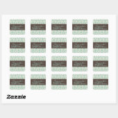 Tweet Tweet Twins Square Sticker (Blatt)