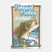 Tweetal Schottland Fischereiposter Post-it Klebezettel (Vorderseite)