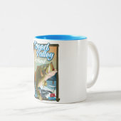 Tweetal Schottland Fischereiposter Zweifarbige Tasse (VorderseiteRechts)