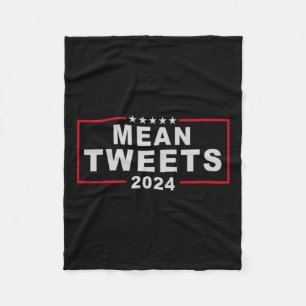 Tweete 2024 den US-Präsidenten Donald Trump Fu Fleecedecke