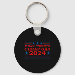 Tweete billige Gas 2024 Funny Pro-Trump-Wahl Schlüsselanhänger