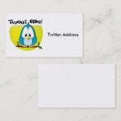 Tweete ich Geschäfts-Karte Visitenkarte (Vorne/Hinten)