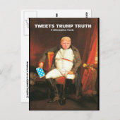 Tweete Trump Truth Postkarte (Vorne/Hinten)