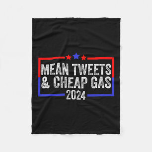 Tweete und billig Gas Funny 2024 Pro Trump Fleecedecke