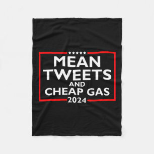 Tweete und billig Gas Funny 2024 Pro-Trump-Wahl Fleecedecke