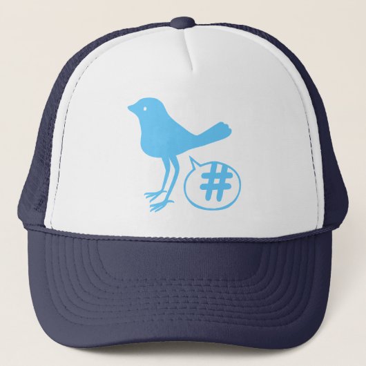 Tweeten ein Hasch Hut Truckerkappe (Vorderseite)