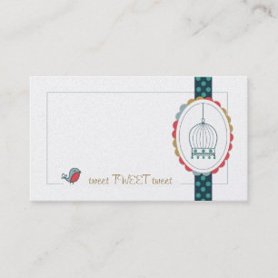 Tweeten Geschäfts-Karten Visitenkarte