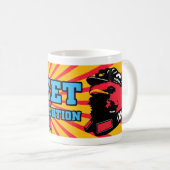 Tweeten Revolutions-Twittermao-Vogel-Tasse Kaffeetasse (VorderseiteRechts)