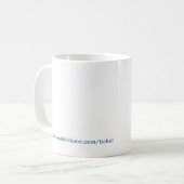Tweetender Vogel Kaffeetasse (Vorderseite Links)