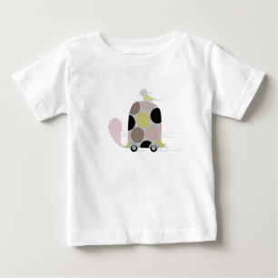 Tweeter auf einem Schildkröten Steinuntersetzer Te Baby T-shirt