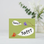 Tweeters Postkarte (Stehend Vorderseite)