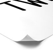 Tweethearts Funny Love Birds Pun Poster (Ecke)