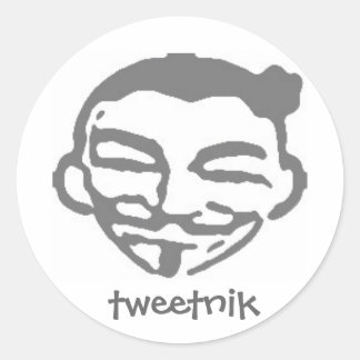 Tweetnik-Aufkleber Runder Aufkleber