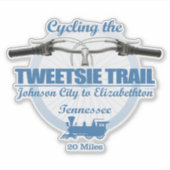 Tweetsie Trail (H2) Aufkleber (Vorderseite)