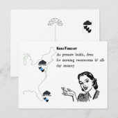 Tweetstorms Haiku Postkarte (Vorne/Hinten)