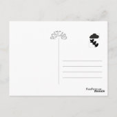 Tweetstorms Haiku Postkarte (Rückseite)