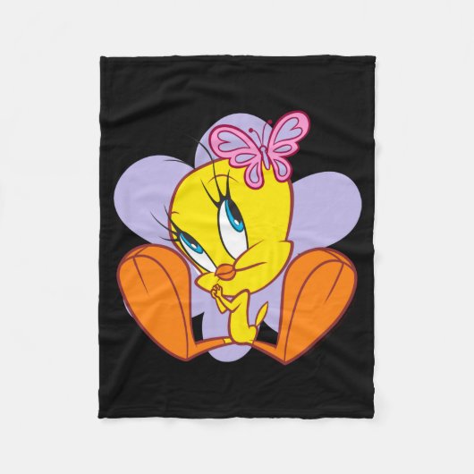 Tweety And Butterfly Baby T Shirt  Fleecedecke (Vorderseite)