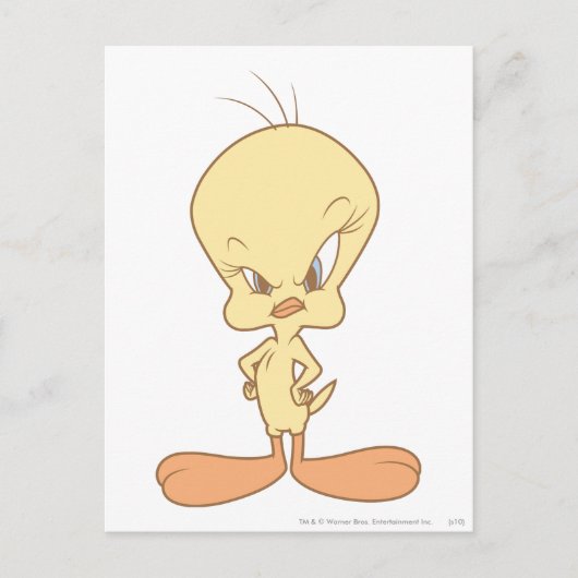 TWEETY™ Angry Postkarte (Vorderseite)
