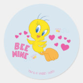 TWEETY™ - Bee Mine Runder Aufkleber (Vorderseite)