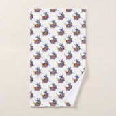 Tweety Bird Geo Repeat White Badhandtuch Set (Handtuch)