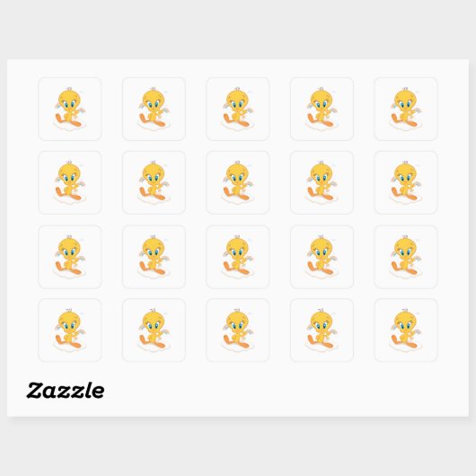 Tweety Bird Quadratischer Aufkleber (Blatt)