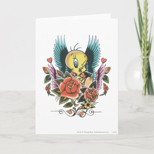 Tweety Blue Wings Karte (Vorderseite)