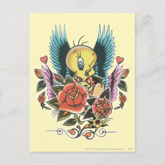 TWEETY™ Blue Wings Postkarte (Vorderseite)