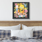 TWEETY™ Blumenstickerei Grafik Leinwanddruck (Insitu (Schlafzimmer))