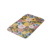 TWEETY™ Blumenstickereimuster Badematte (Schrägansicht)