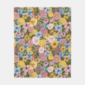 TWEETY™ Blumenstickereimuster Fleecedecke (Vorderseite)