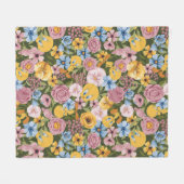 TWEETY™ Blumenstickereimuster Fleecedecke (Vorderseite (Horizontal))