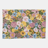 TWEETY™ Blumenstickereimuster Geschirrtuch (Horizontal)