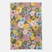 TWEETY™ Blumenstickereimuster Geschirrtuch (Vertikal)
