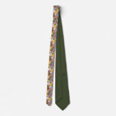 TWEETY™ Blumenstickereimuster Krawatte (Rückseite)