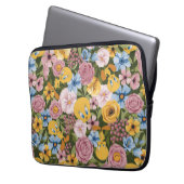 TWEETY™ Blumenstickereimuster Laptopschutzhülle (Vorderseite Links)