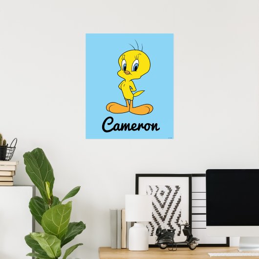TWEETY™ | Clever Bird Personalized Poster (Heimbüro)