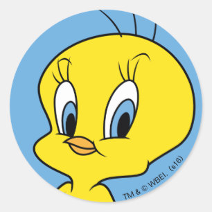TWEETY™   Clever Bird Runder Aufkleber