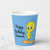 TWEETY™ | Cleverer Vogel Pappbecher (Vorderseite)