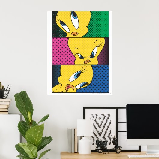 Tweety Comic Panels Poster (Heimbüro)