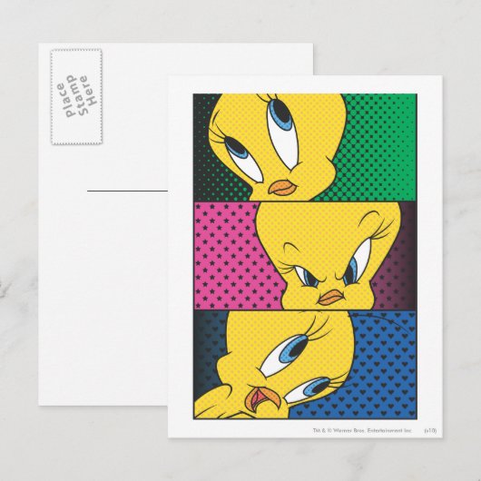TWEETY™ Comic Panels Postkarte (Vorne/Hinten)