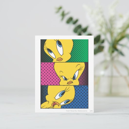 TWEETY™ Comic Panels Postkarte (Stehend Vorderseite)