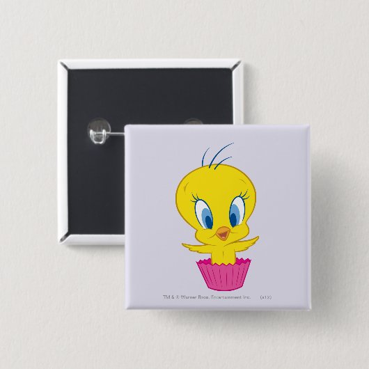 TWEETY™ Cupcake Button (Vorne & Hinten)