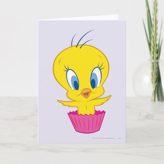 TWEETY™ Cupcake Feiertagskarte (Vorderseite)