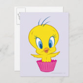 TWEETY™ Cupcake Postkarte (Vorne/Hinten)