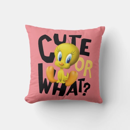 TWEETY™-Cute Or What? Kissen (Vorderseite)