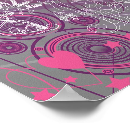 Tweety Djing Poster (Ecke)