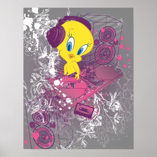 Tweety Djing Poster (Vorne)