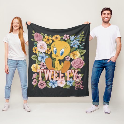 TWEETY™ Floral Embroidery Graphic Fleecedecke (Beispiel)